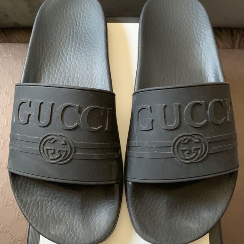 Gucci Black Women’s Rubber Slides